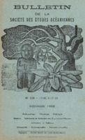 Bulletin de la Société des Études Océaniennes numéro 125
