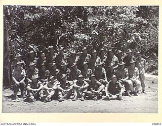 FAURO ISLAND, BOUGAINVILLE AREA. 1945-11-12. MEMBERS OF NO. 3 (MORTAR) PLATOON, HEADQUARTERS COMPANY, 7 INFANTRY BATTALION