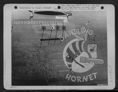 The Consolidated B-24 Liberator 'Battling Hornet' At An Airfield On Kwajalein, Marshall Islands, July 1944. (U.S. Air Force Number 63799AC)