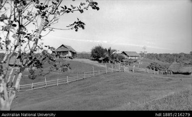 Buildings with fence