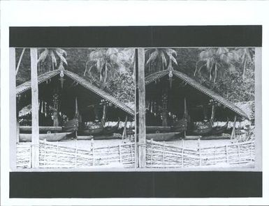 Canoe shed at Makira, San Christobal, Solomon Group