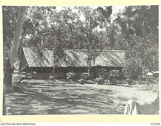 PORT MORESBY, NEW GUINEA. 1944-05-01. THE ROYAL AUSTRALIAN ENGINEERS OFFICE AT G BRANCH, HEADQUARTERS NEW GUINEA FORCE