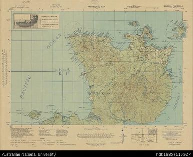 Papua New Guinea, New Britain, Gazelle Peninsula, 4 Mile Strategic series, 1943, 1:253 440