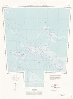 Geological map of the world Australia and Oceania (Sheet 10)
