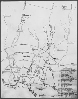 German map of Apia and district, Samoa