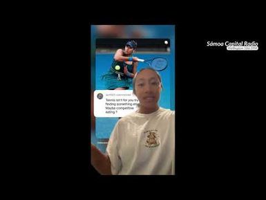 Tali le tama’ita’i tēnisi talavou Sāmoa Destanee Aiava ‘i ‘upu taufa’aleaga ‘o lo’o sauāina ai ‘o ia