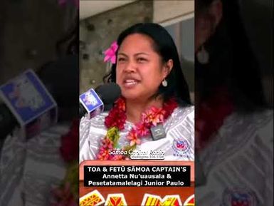 TOA & FETŪ SĀMOA CAPTAIN’S Annetta Nu’uausala & Pesetatamalelagi Junior Paulo - RLWC2026