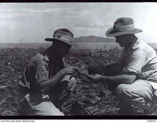 RABAUL, NEW BRITAIN, 1946-03-01. AFTER A LONG PERIOD OF HEAT, SELF COMBUSTION OF CORDITE CAUSED A FIRE IN 5,500 TONS OF JAPANESE AMMUNITION AWAITING DUMPING OFF RABAUL. ALL THE AMMUNITION WAS ..