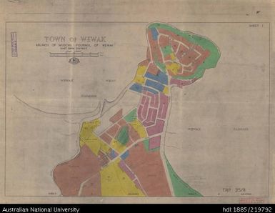 Papua New Guinea, Town of Wewak, Sheet 1, 1:4 000, 1968