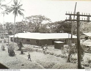 MADANG, NEW GUINEA. 1944-08-25. THE NEW OPERATING THEATRE UNDER CONSTRUCTION AT THE 2/11TH GENERAL HOSPITAL