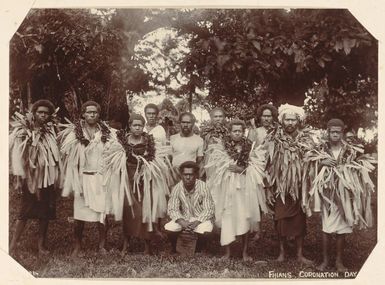 Group of Fijians on Coronation Day