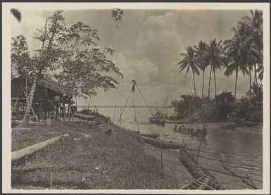 Waterway leading from Fly River to Aduru, Western Province, Papua New Guinea, ca. 1922 / Frank Hurley