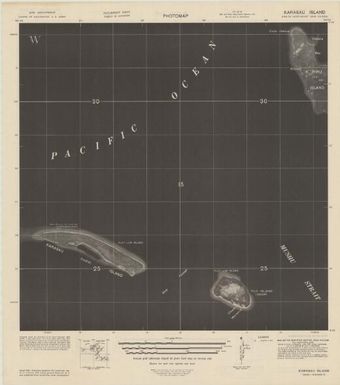 Special map, northeast New Guinea (Karasau Island , back)