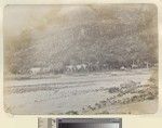 Mission buildings from across water, Erromango, 1890