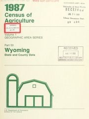 1987 census of agriculture, pt.50- Wyoming