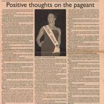 Positive thoughts on the pageant, Cook Islands News, 25 September 2004.