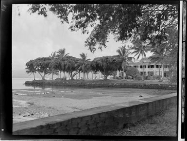 View of the Grand Pacific Hotel from the beach, Suva, Fiji