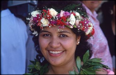 Female guest, Rarotongan wedding