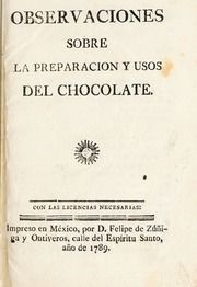 Observaciones sobre la preparacion y usos del chocolate