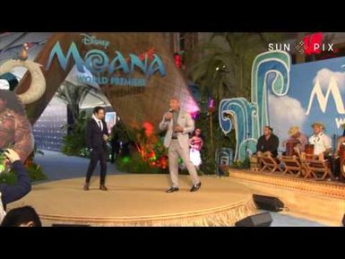 TAGATA PASIFIKA: Dwayne Johnson Singing at Moana World Premiere