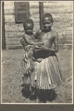 Girl Wedau [carrying a child on her hip] Frank Hurley