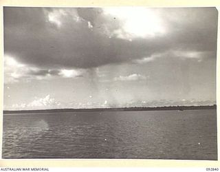 PORTON PLANTATION, SORAKEN AREA, BOUGAINVILLE, 1945-06-09. THE "DUNKIRK" OF A COMPANY 31/51 INFANTRY BATTALION WHO WITH A PLATOON FROM C COMPANY REQUIRED RESCUE FROM THE BEACHHEAD AFTER AN ..