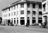 Malaysia, street scene in front of modern building