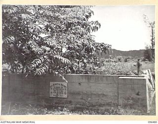 RABAUL, NEW BRITAIN, 1945-09-11. ALL BUILDINGS AND INSTALLATIONS AT RABAUL WERE DESTROYED BY ALLIED AIR ATTACKS. THIS PHOTOGRAPH SHOWS THE RUINS OF THE COX MEMORIAL BUILDING, IN MANGO AVENUE, ..