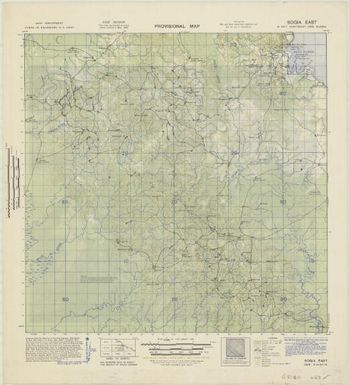 Provisional map, northeast New Guinea: Bogia East (Sheet Bogia East)