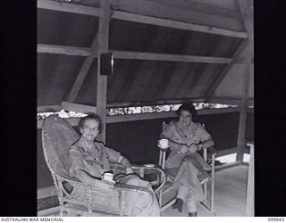 LAE, NEW GUINEA, 1946-01-19. COLONEL S. H. IRVING, CONTROLLER, AWAS, LIEUTENANT-COLONEL I. V. MURPHY, DEPUTY ASSISTANT ADJUTANT-GENERAL WOMEN'S SERVICE, VISITED AWAS HQ FIRST ARMY, PRIOR TO THE ..