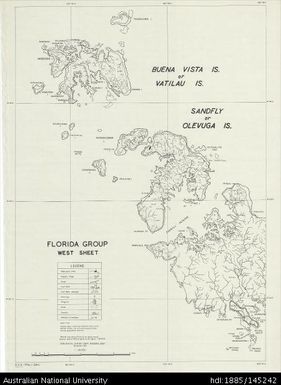 Solomon Islands, Florida Group, West Sheet 224A, 1955, 1:40 000