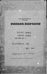 Patrol Reports. Manus District, Manus, 1953 - 1954