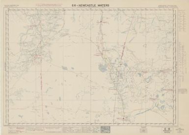 Australian aeronautical map: Newcastle Waters (Sheet E6)