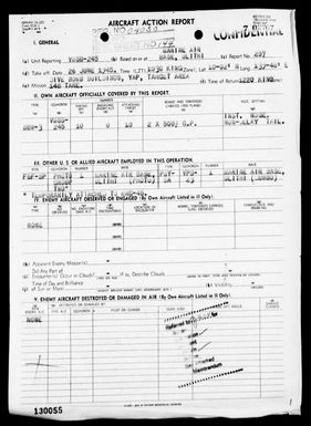 VMSB-245 - ACA Rep Nos 257 & 261 - Dive Bombing Targets in Yap area, Carolines on 6/26/45 & 7/1/45