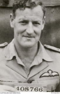 Portrait of 408766 Flight Lieutenant (Flt Lt) Denis John Unkles, 4 Squadron RAAF.  Flt Lt Unkles, a property manager from Melbourne, Vic, enlisted on 23 May 1941 and  was  posted as missing in ..