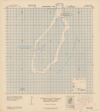 Helen Reef, Radja Ampat Group : provisional map / War Dept., Corps of Engineers, U.S. Army ; prepared and reproduced under the direction of the Engineer, Sixth U.S. Army by 69th Engineer Topo. Co., July 1944