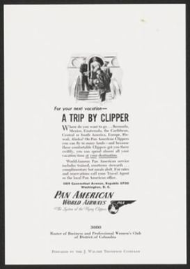For your next vacation--A TRIP BY CLIPPER