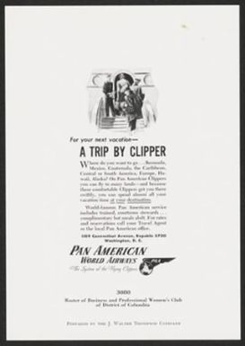 For your next vacation--A TRIP BY CLIPPER