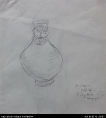 (Clay vase – Sago pot) fr Aibom, middle Sepic