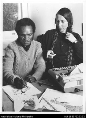 Mr Win Telaken (Papua New Guinean) and Ms Inga Riere (PhD Scholar)