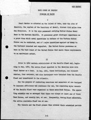 Kimmel, Husband E., Reports: Navy Court of Inquiry, Pearl Harbor Report, August 29, 1945