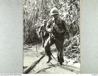 1943-01-27. PAPUA. ALLIED ADVANCE ON SANANANDA. WATER, MUD AND SLUSH ARE ALMOST THE ALLIED TROOPS INSEPARABLE COMPANIONS IN PAPUA. FOR WEEKS THE ALLIED HAVE BEEN ADVANCING, SOMETIMES UP TO THEIR ..