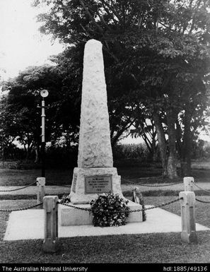 Memorial at Rarawai Mill to the Europeans who lost their lives in the 1931 flood