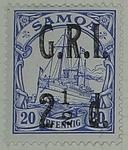 Stamp: Samoan Two and a Half Pence