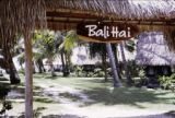 French Polynesia, entrance to Bali Hai resort on Moorea Island