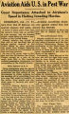 Aviation Aids U.S. In Pest War. Northwest History. State History. Box 37. National Topics.