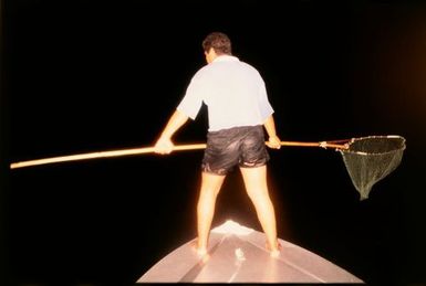 Night fishing, Manihiki, Cook Islands