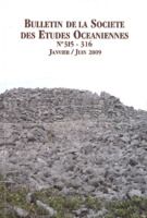 Bulletin de la Société des Études Océaniennes numéro 315 -316