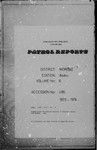 Patrol Reports. Morobe District, Aseki, 1972 - 1974