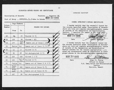 Volume 71: Immigration Service Forms, January 23, 1926 - April 10, 1926